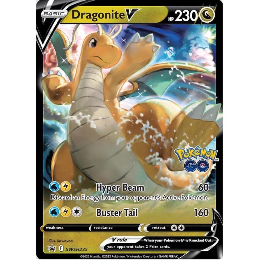 Pokemon Go Single Card (Dragonite)