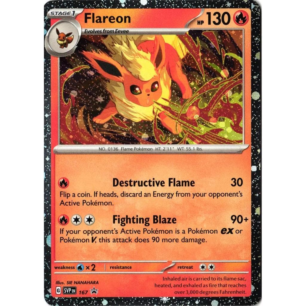 Prismatic Evolutions Single Card (Flareon)