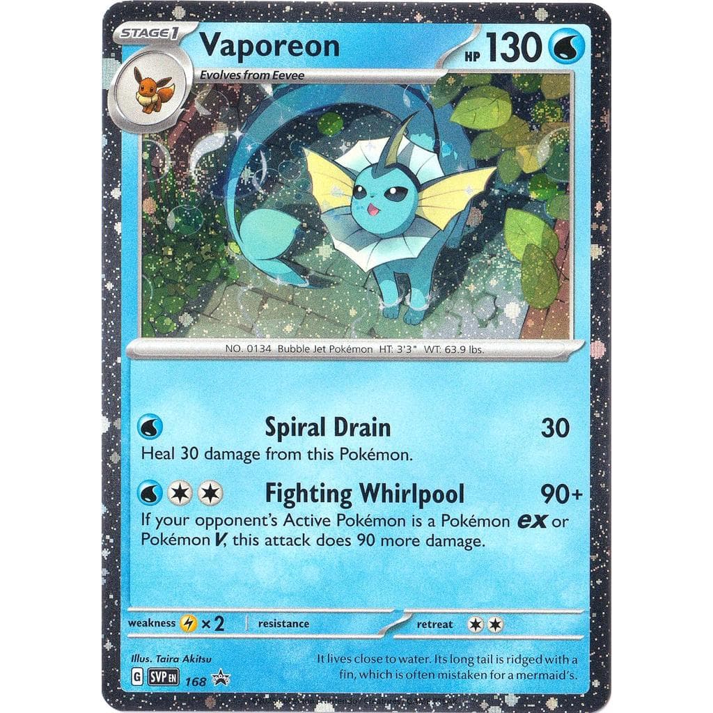 Prismatic Evolutions Single Card (Vaporeon)