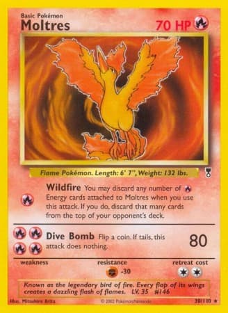 Moltres #30 Pokemon Legendary Collection