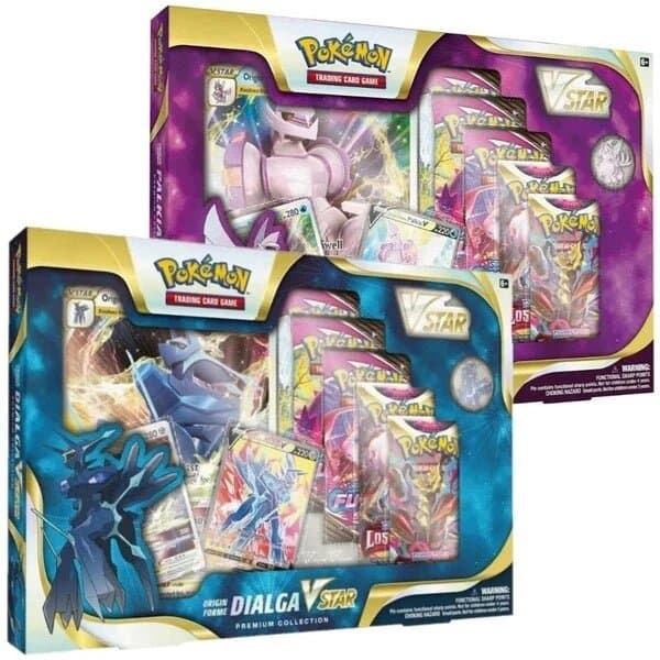 [Rip &amp; Ship Exclusive] Pokemon Origin Forme Palkia + Dialga VSTAR Premium Collection [Bounty]