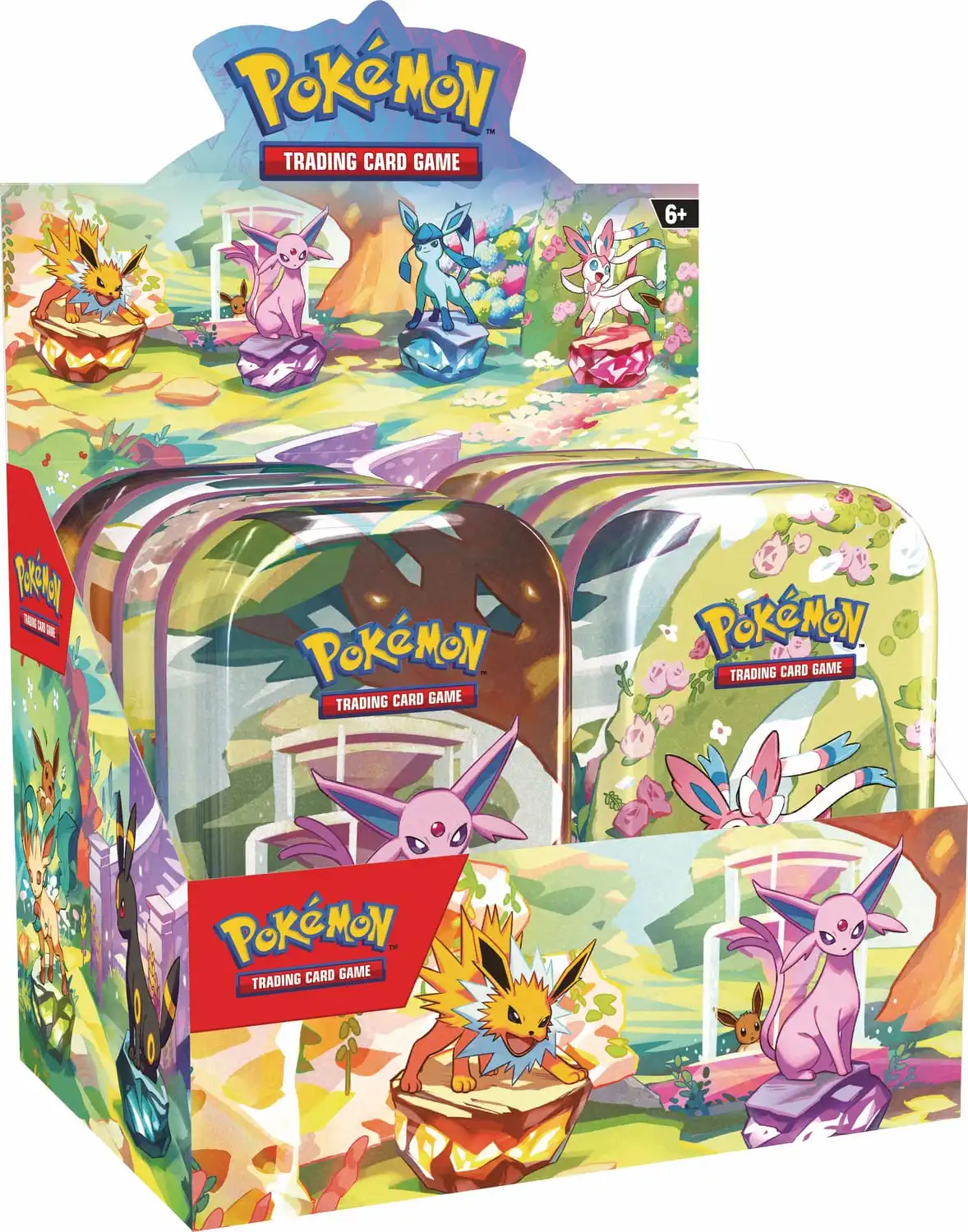 Prismatic Evolutions Tin Display