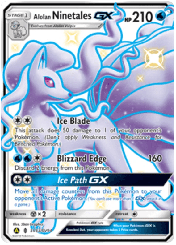Hidden Fates Single Card (Ninetales)