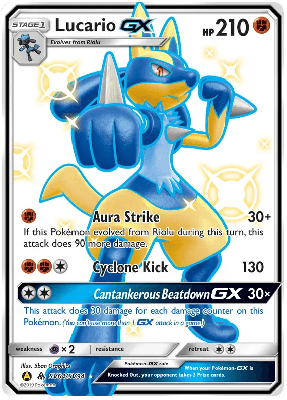 Hidden Fates Single Card (Lucario)
