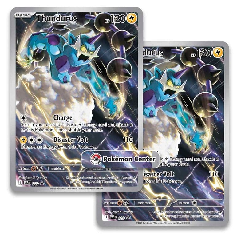 Center Stamped Thundurus SVP209 Promo
