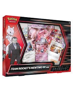 Team Rocket’s Mewtwo EX Poke Box – boosterpakker og samlekort