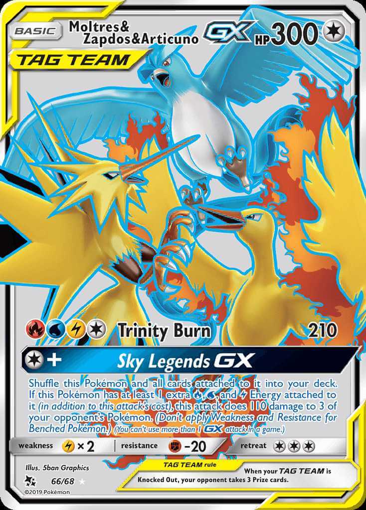 Moltres, Zapdos, Articuno GX 66