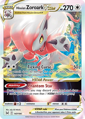 Hisuian Zoroark Vstar 147