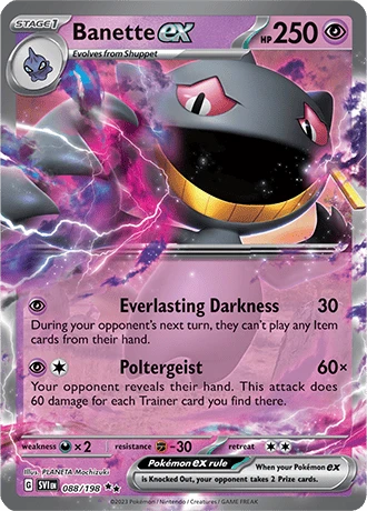 Banette EX 088 Scarlet And Violet