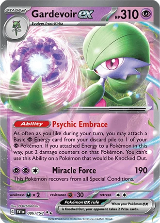 Gardevoir EX 086 Scarlet And Violet