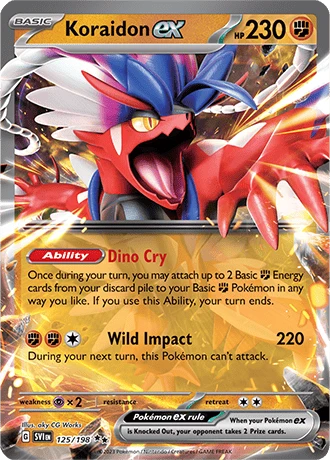 Koraidon EX 125 Scarlet And Violet