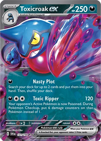 Toxicroak EX 131 Scarlet And Violet