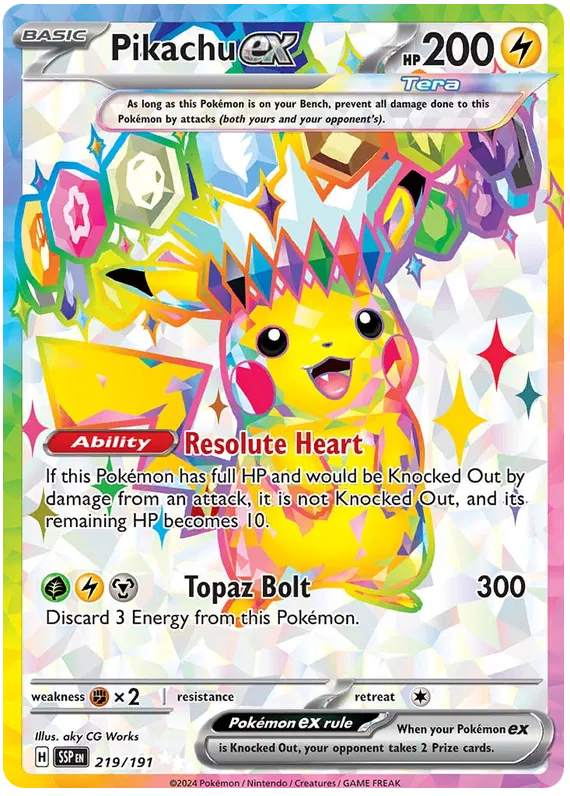 Pikachu Ex 219