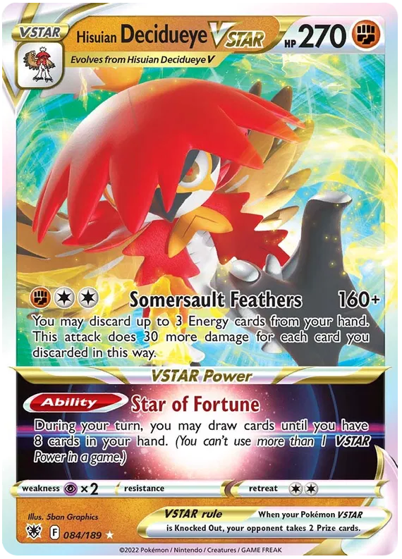 Hisuian Decidueye Vstar 084