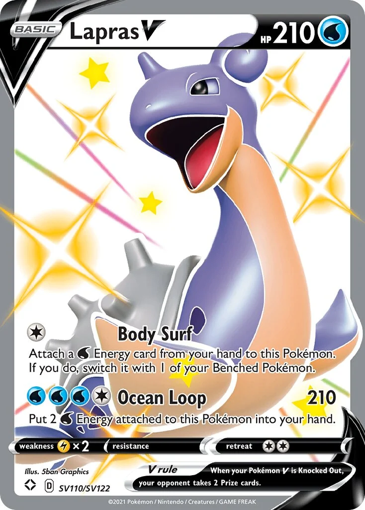 Lapras V SV110 SV122