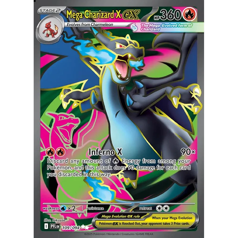Mega Charizard X ex Phantasamal Flames